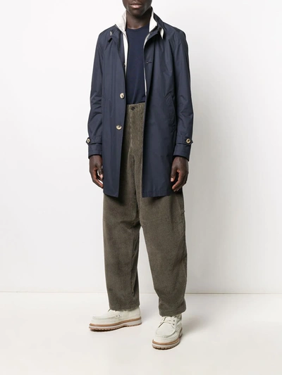 Shop Paul Smith Dropped-crotch Corduroy Trousers In Grey