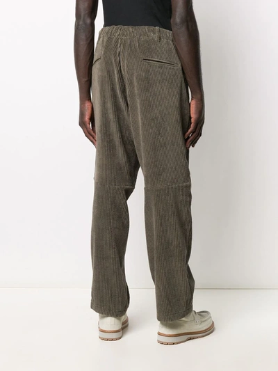 Shop Paul Smith Dropped-crotch Corduroy Trousers In Grey
