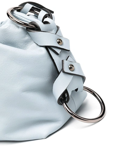 Shop Dorothee Schumacher Ruched Pouch Shoulder Bag In Blue