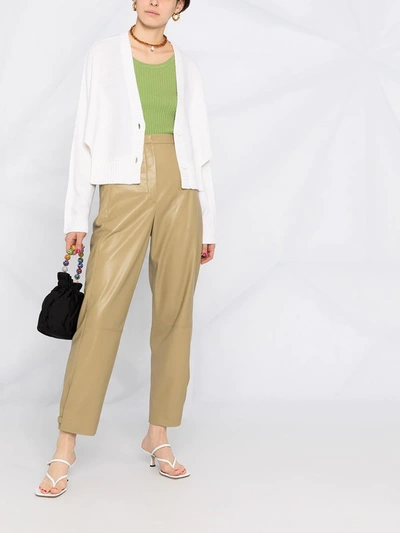 Dorothee Schumacher V-neck Open-side Cardigan In White