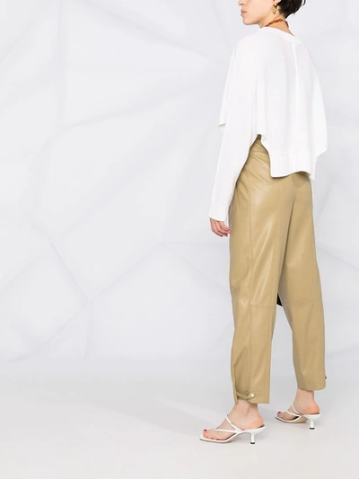 Dorothee Schumacher V-neck Open-side Cardigan In White