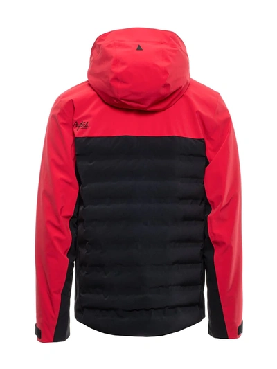 Aztech Mountain 'ajax' Multi Panel Waterproof Hood Jacket In Red