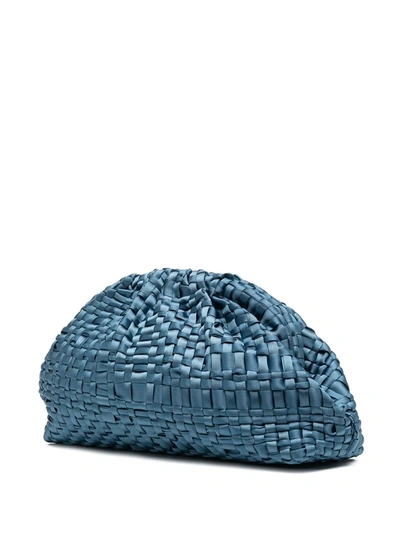 Maria La Rosa Game Woven Shoulder Bag In Blue