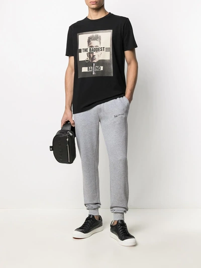 Shop John Richmond Cotton Track Pants In Grey