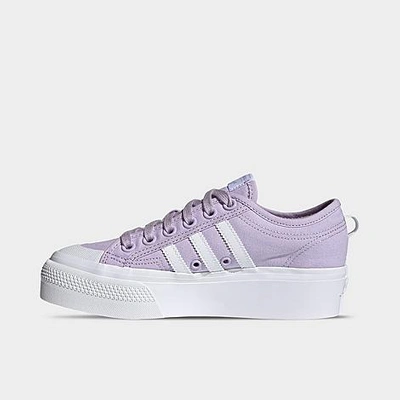 Shop Adidas Originals Adidas Women's Originals Nizza Platform Casual Shoes In Purple