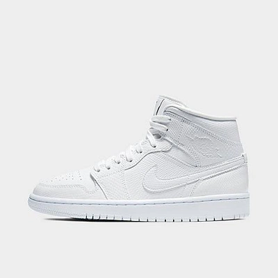 Shop Nike Women's Air Jordan Retro 1 Mid Se Casual Shoes In White