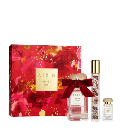 Shop Aerin Amber Musk Fragrance Gift Set In White