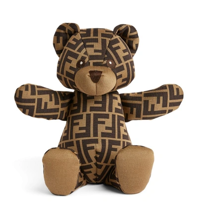 Shop Fendi Kids Ff Logo Teddy Bear