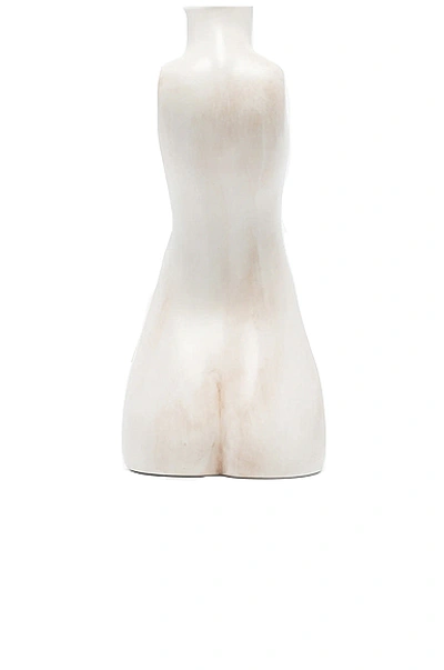 Shop Anissa Kermiche Tit For Tat Short Candlestick Holder In Marble