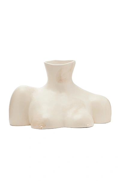 Shop Anissa Kermiche Breast Friend Vase In Marble