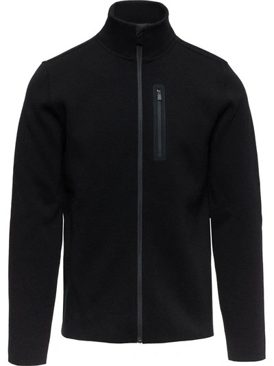 Shop Aztech Mountain High Neck Zipped Sweater In Black