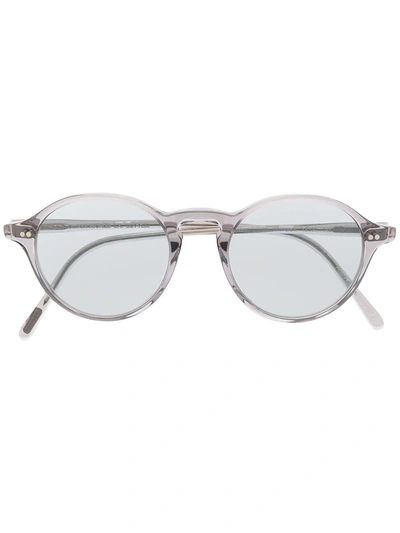 Shop Oliver Peoples Maxon Round Frame Glasses In Grau