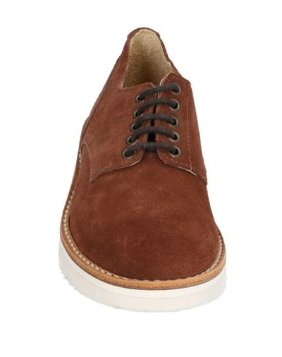 Shop Fracap Lace-up Shoes In Brown