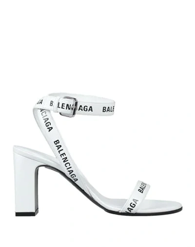 Shop Balenciaga Sandals In White
