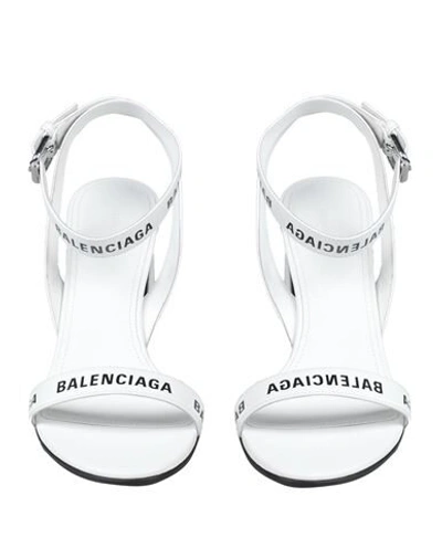 Shop Balenciaga Sandals In White