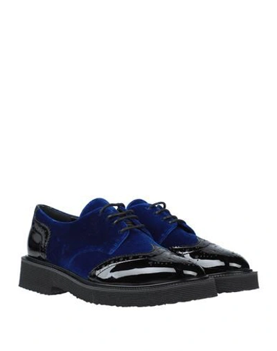 Shop Giuseppe Zanotti Lace-up Shoes In Blue