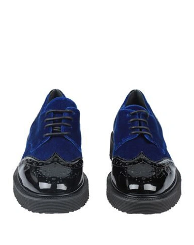 Shop Giuseppe Zanotti Lace-up Shoes In Blue