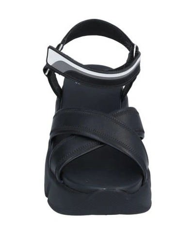 Shop Voile Blanche Sandals In Black
