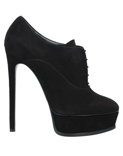 Shop Casadei Lace-up Shoes In Black