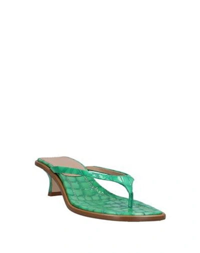 Shop Sies Marjan Woman Toe Strap Sandals Green Size 6.5 Soft Leather