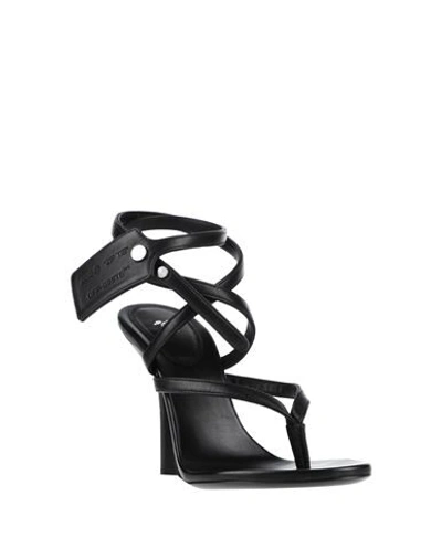 Shop Off-white &trade; Toe Strap Sandals In Black