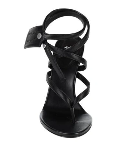 Shop Off-white &trade; Toe Strap Sandals In Black