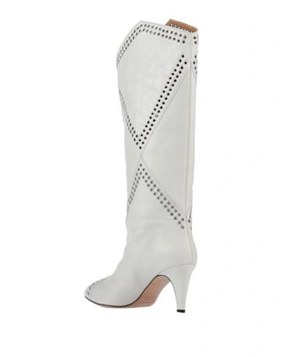 Shop Isabel Marant Woman Boot Ivory Size 6 Calfskin