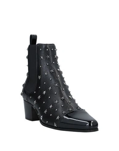 Shop Balmain Ankle Boots In Black