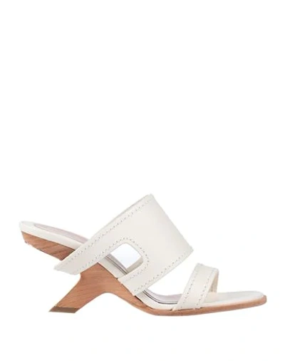 Shop Alexander Mcqueen Sandals In Beige