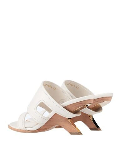 Shop Alexander Mcqueen Sandals In Beige