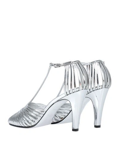 Givenchy Cage T-bar Sandals In Silver