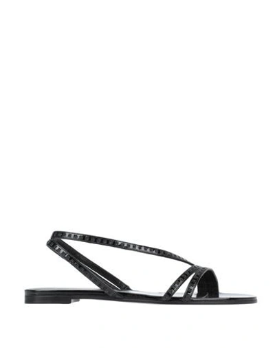 Shop Celine Sandals In Black