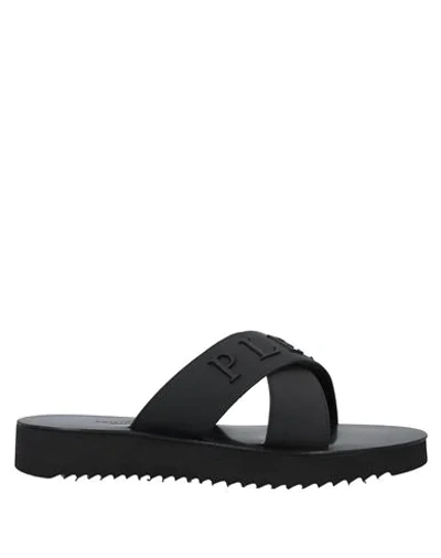 Shop Philipp Plein Sandals In Black