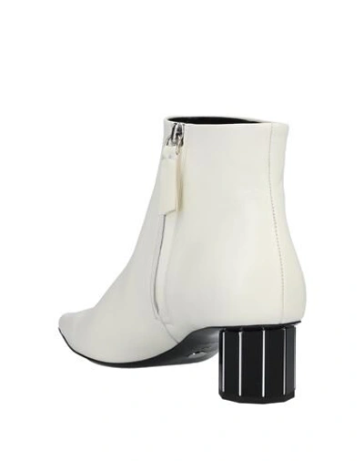 Shop Proenza Schouler Woman Ankle Boots Ivory Size 8 Soft Leather
