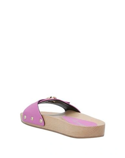Shop Ottod'ame Sandals In Fuchsia