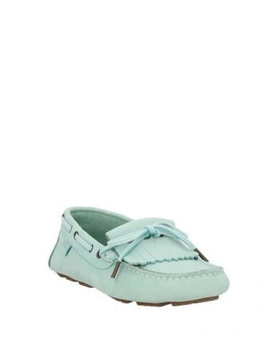 Shop Aigle Loafers In Light Green