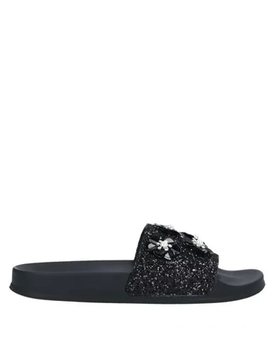 Shop Blumarine Sandals In Black