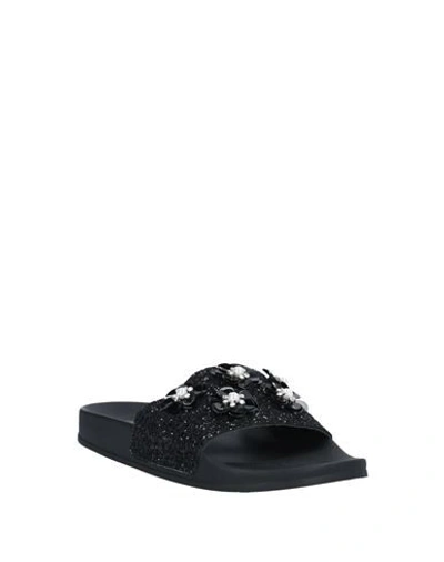 Shop Blumarine Sandals In Black