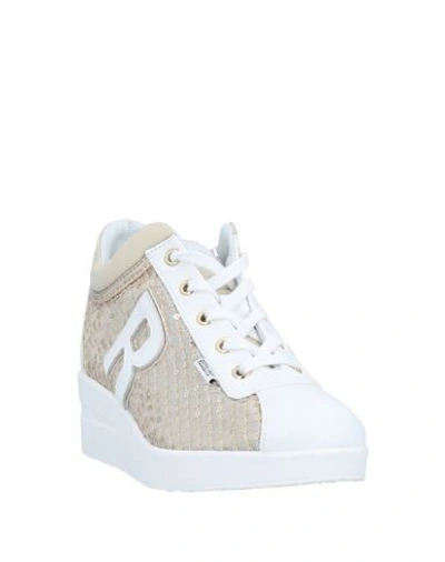 Shop Ruco Line Rucoline Woman Sneakers Gold Size 7 Textile Fibers, Soft Leather