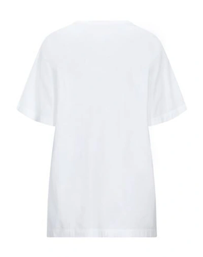 Shop Maison Margiela Woman T-shirt White Size S Cotton