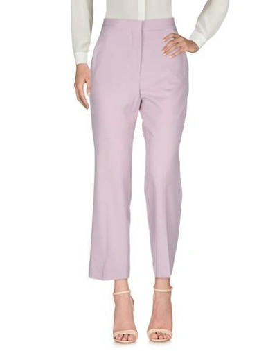 Shop Stella Mccartney Woman Pants Lilac Size 4-6 Wool, Elastane In Purple