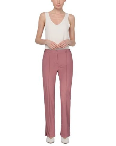 Shop Atos Lombardini Woman Pants Pastel Pink Size 8 Viscose