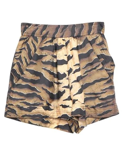 Shop Dsquared2 Woman Shorts & Bermuda Shorts Military Green Size 4 Silk