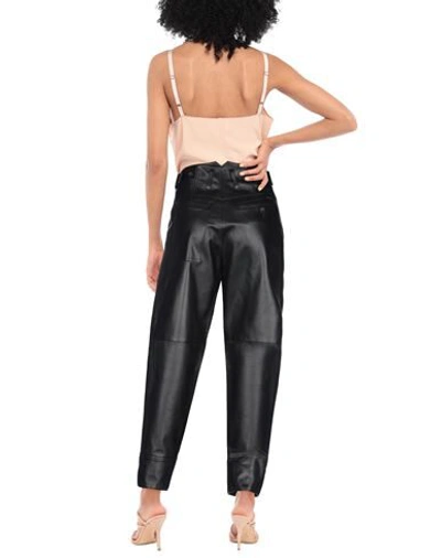 Shop Dsquared2 Woman Pants Black Size 4 Ovine Leather