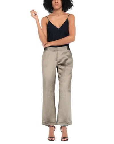 Shop L'autre Chose L' Autre Chose Woman Pants Khaki Size 8 Lyocell, Viscose In Beige