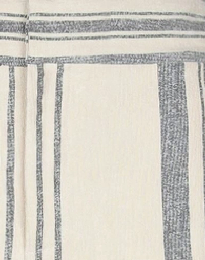Monse Striped Cotton And Linen-blend Wide-leg Pants In White
