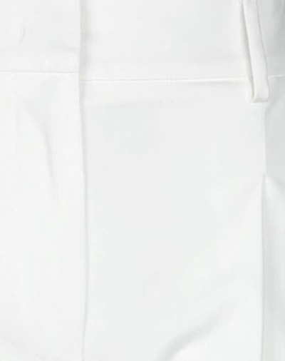 Shop Eleventy Woman Pants White Size 2 Cotton, Elastane