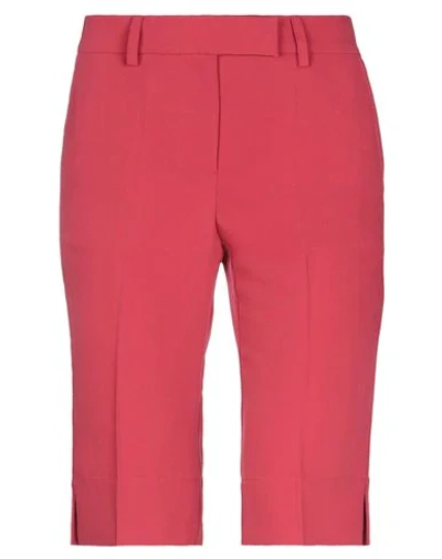 Semicouture Woman Shorts & Bermuda Shorts Red Size 6 Polyester, Acetate In Red