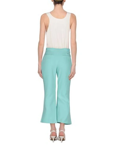 Shop Jijil Woman Cropped Pants Turquoise Size 4 Polyester, Viscose, Elastane In Blue