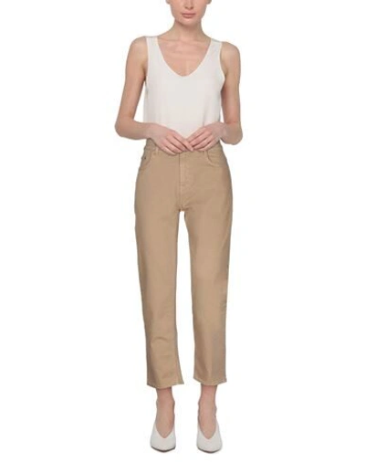 Shop Department 5 Woman Pants Beige Size 29 Cotton, Elastane